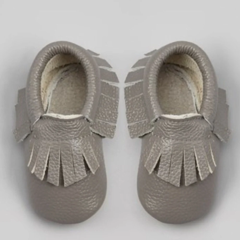 Gray moccasins